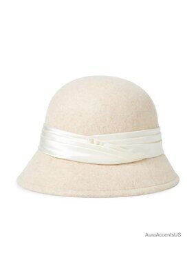 Wool Felt Cloche Bucket Hat Winter Vintage Fedora Bowler